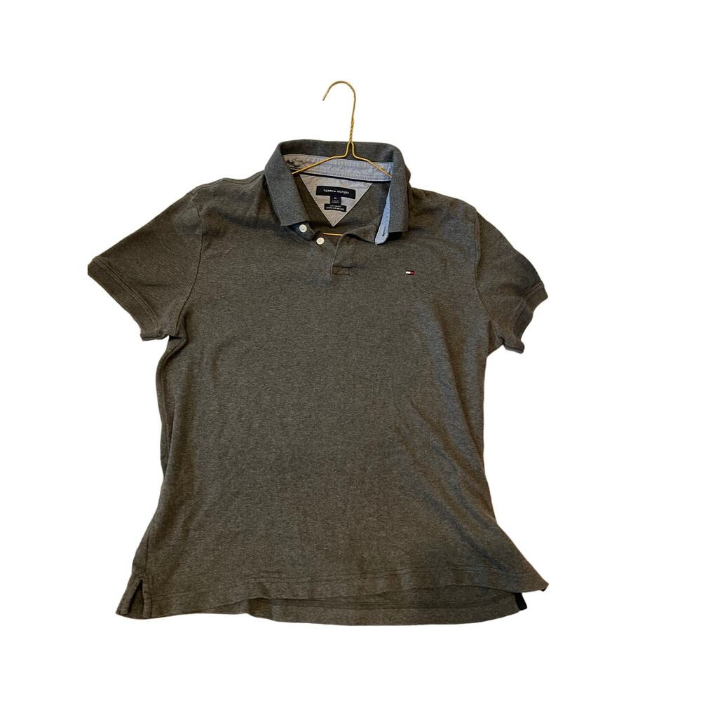 Tommy Hilfiger Gray Polo Shirt Mens M